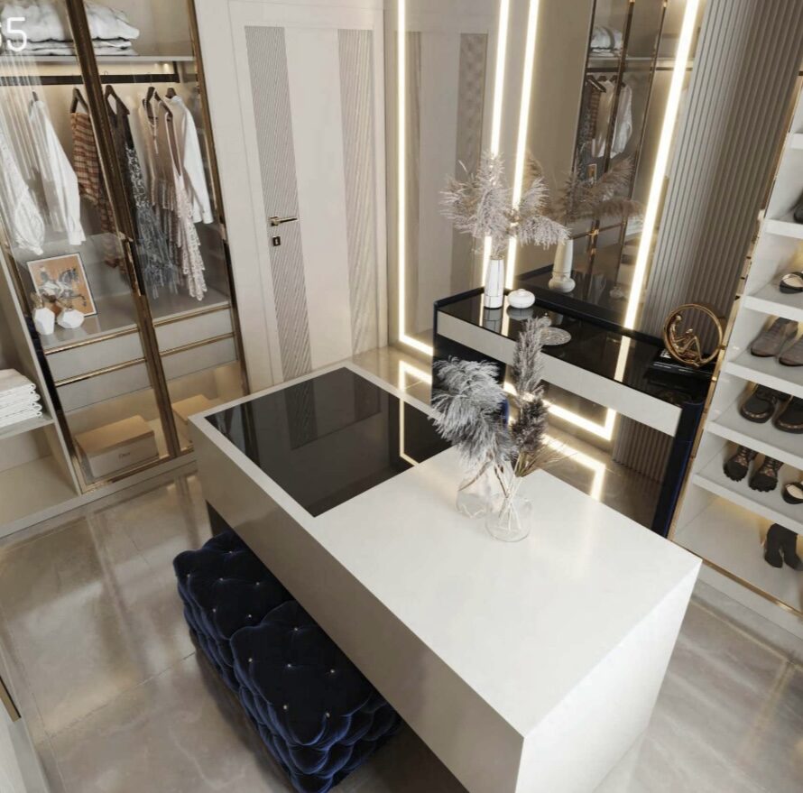 Custom Walk-In Closet Interior Design