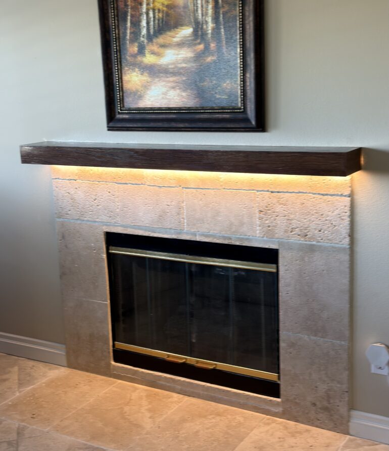 Custom Wall Fireplace Design & Remodeling