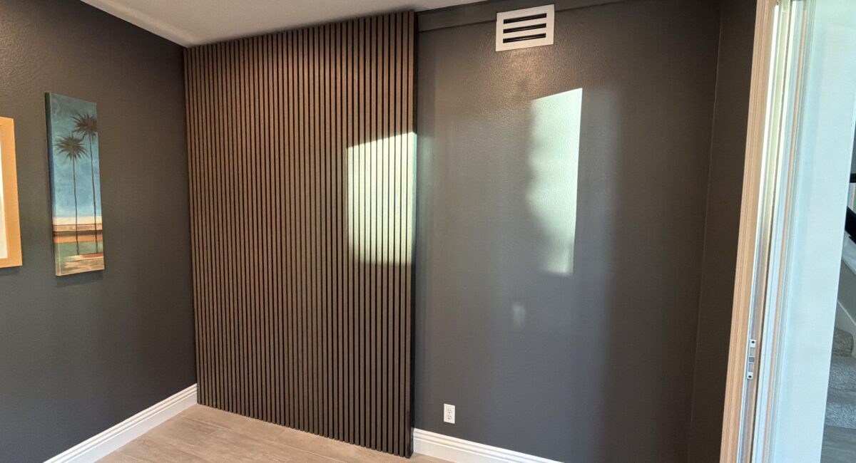 Hidden Sliding Wall Door for a Built-In Closet